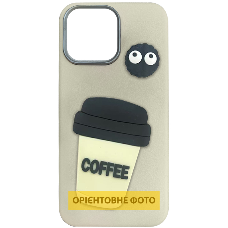 Чехол TPU Leather Toys для Apple iPhone 16e / 17e (6.1"), Coffee / Sand, TPU, купить оптом с доставкой