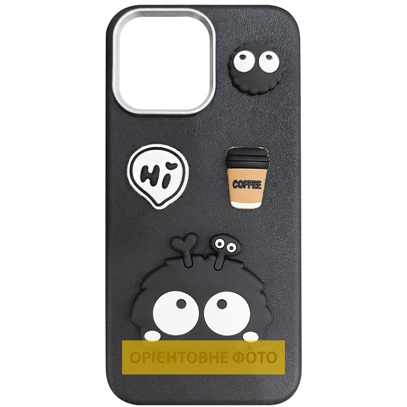 Чехол TPU Leather Toys для Apple iPhone 16e / 17e (6.1"), Monster / Black, TPU, купить оптом с доставкой