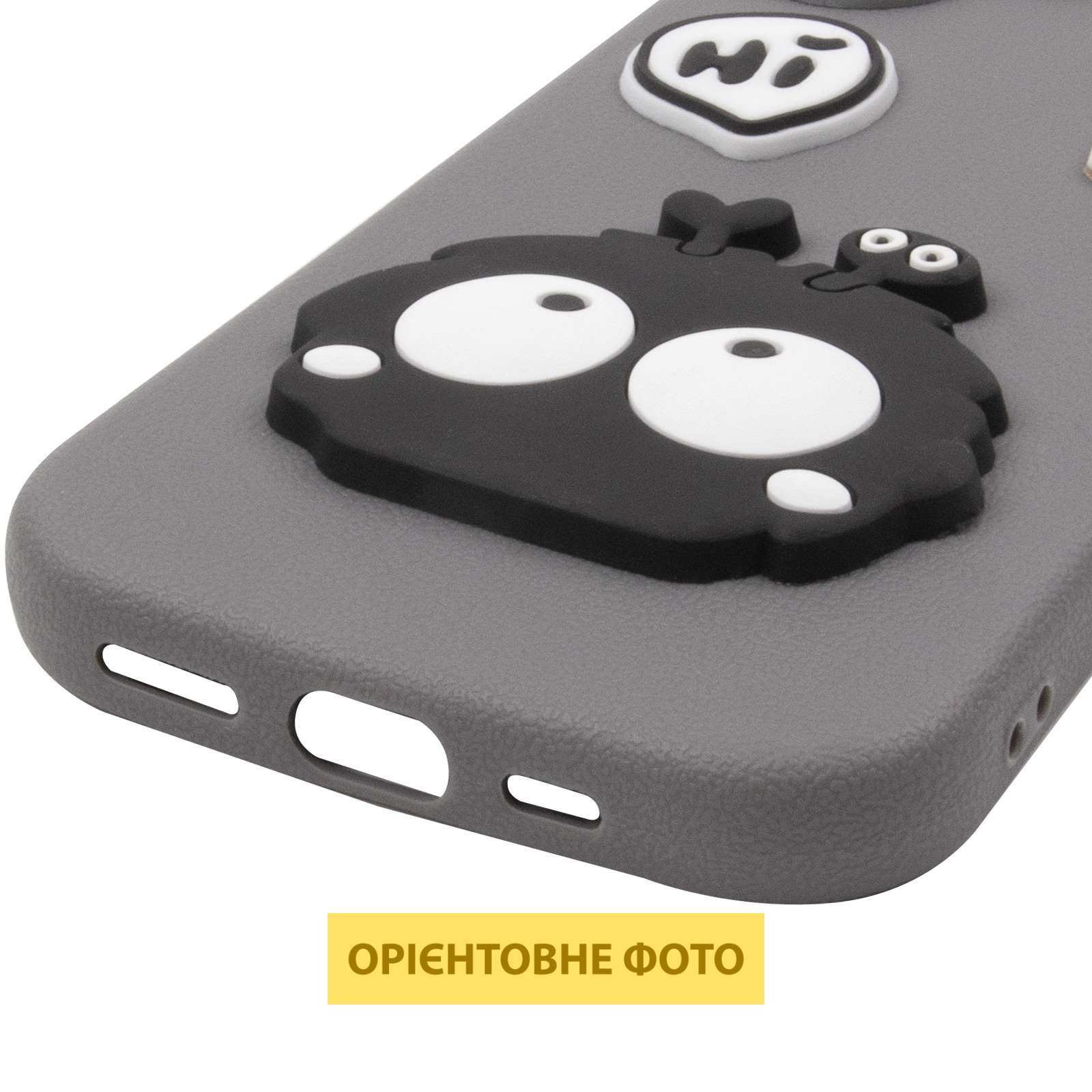 Чехол TPU Leather Toys для Apple iPhone 17 (6.3"), Monster / Grey 4, TPU, купить оптом с доставкой