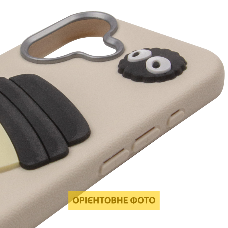 Чехол TPU Leather Toys для Apple iPhone 17 (6.3"), Coffee / Sand 3, TPU, купить оптом с доставкой