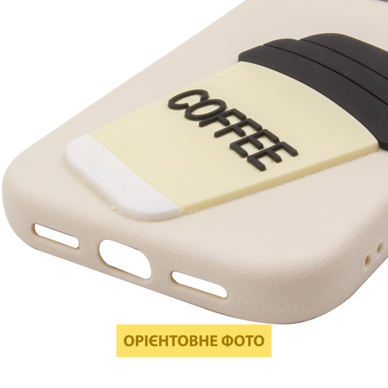 Чехол TPU Leather Toys для Apple iPhone 17 (6.3"), Coffee / Sand 4, TPU, купить оптом с доставкой