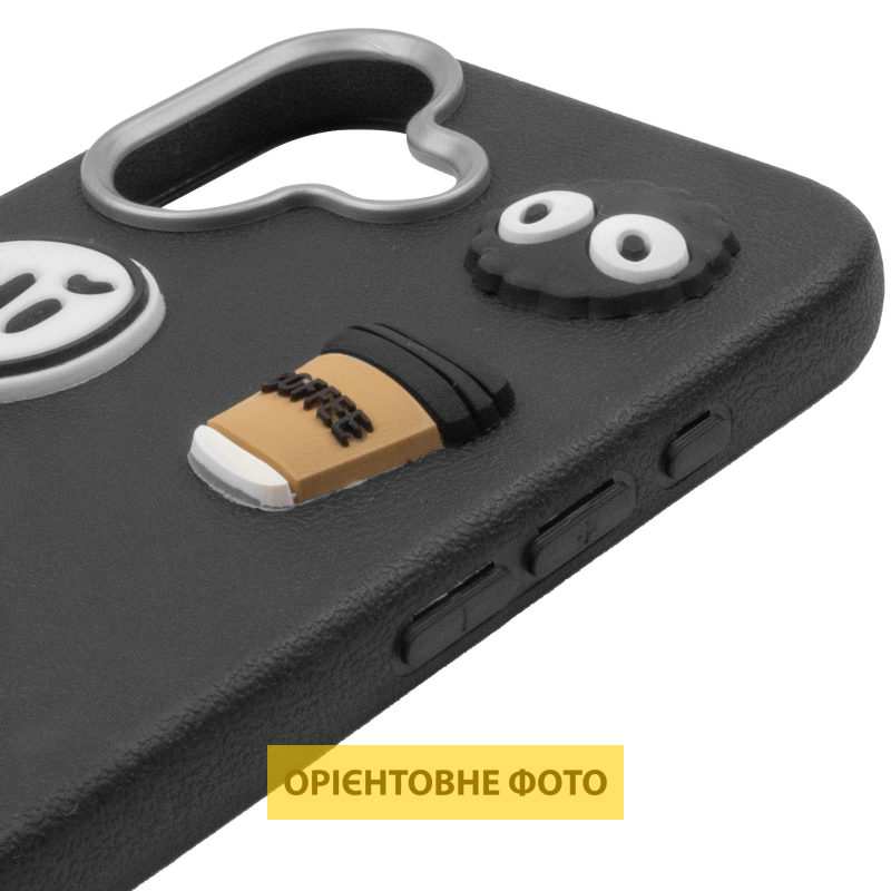 Чехол TPU Leather Toys для Apple iPhone 17 (6.3"), Monster / Black 3, TPU, купить оптом с доставкой