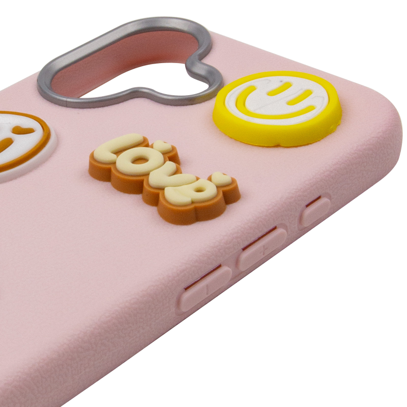 Чехол TPU Leather Toys для Apple iPhone 17 (6.3"), Capybara / Pink 3, TPU, купить оптом с доставкой