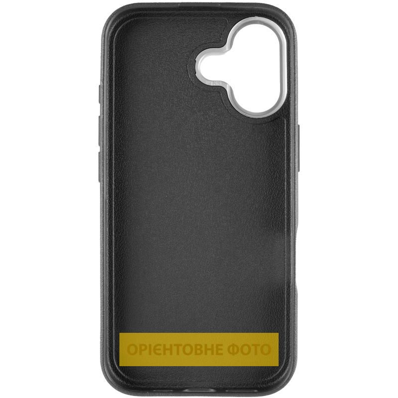 Чехол TPU Leather Toys для Apple iPhone 17 (6.3"), Coffee / Black 2, TPU, купить оптом с доставкой