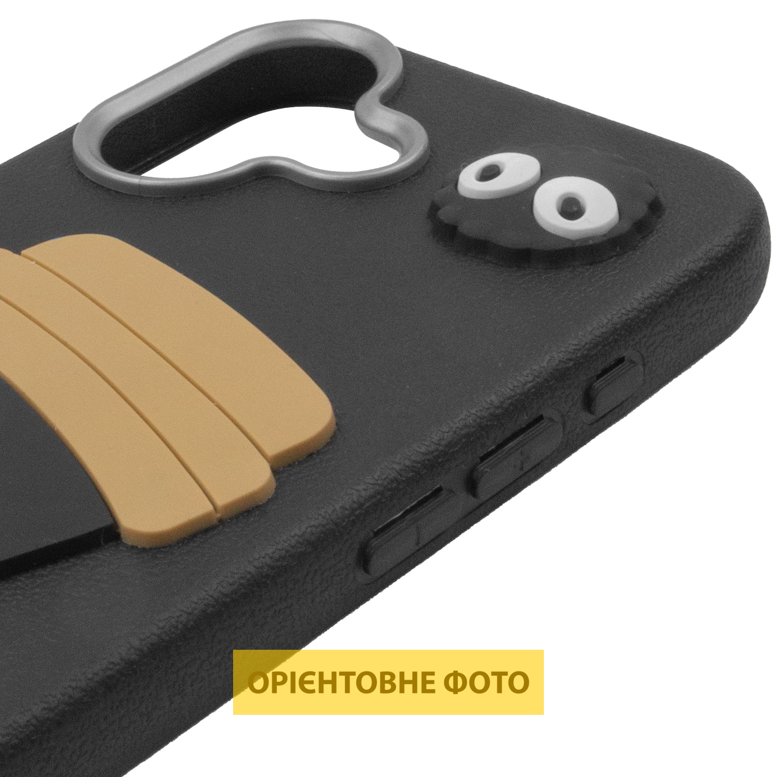 Чехол TPU Leather Toys для Apple iPhone 17 (6.3"), Coffee / Black 3, TPU, купить оптом с доставкой