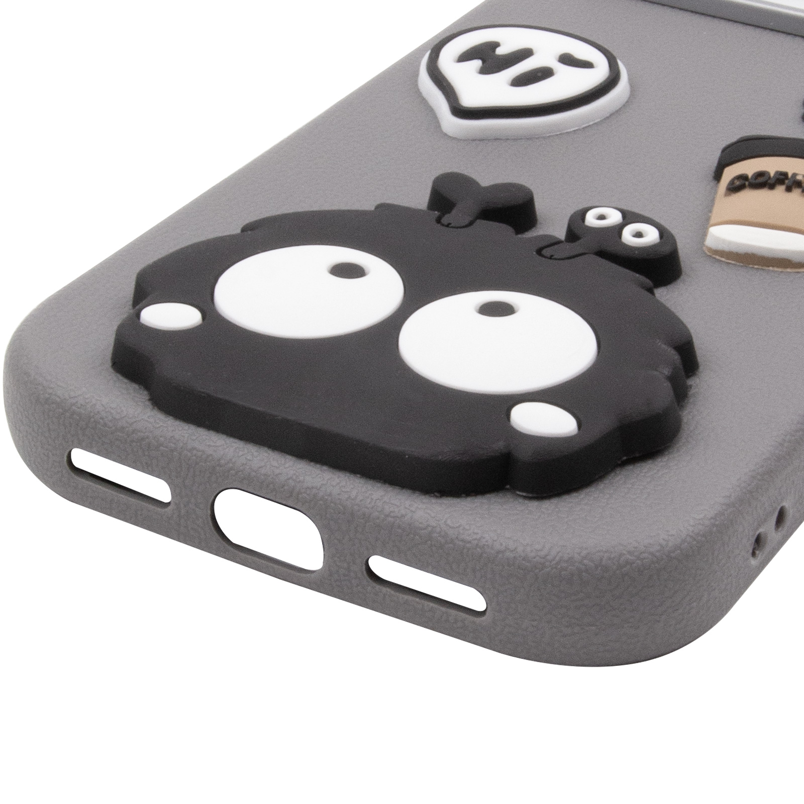 Чехол TPU Leather Toys для Apple iPhone 17 Pro (6.3"), Monster / Grey 4, TPU, купить оптом с доставкой