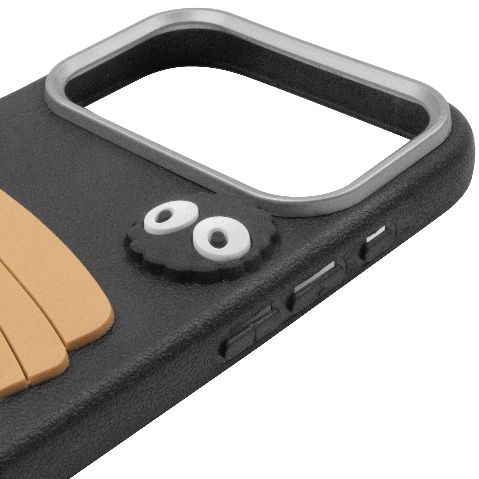 Чехол TPU Leather Toys для Apple iPhone 17 Pro (6.3"), Coffee / Black 3, TPU, купить оптом с доставкой