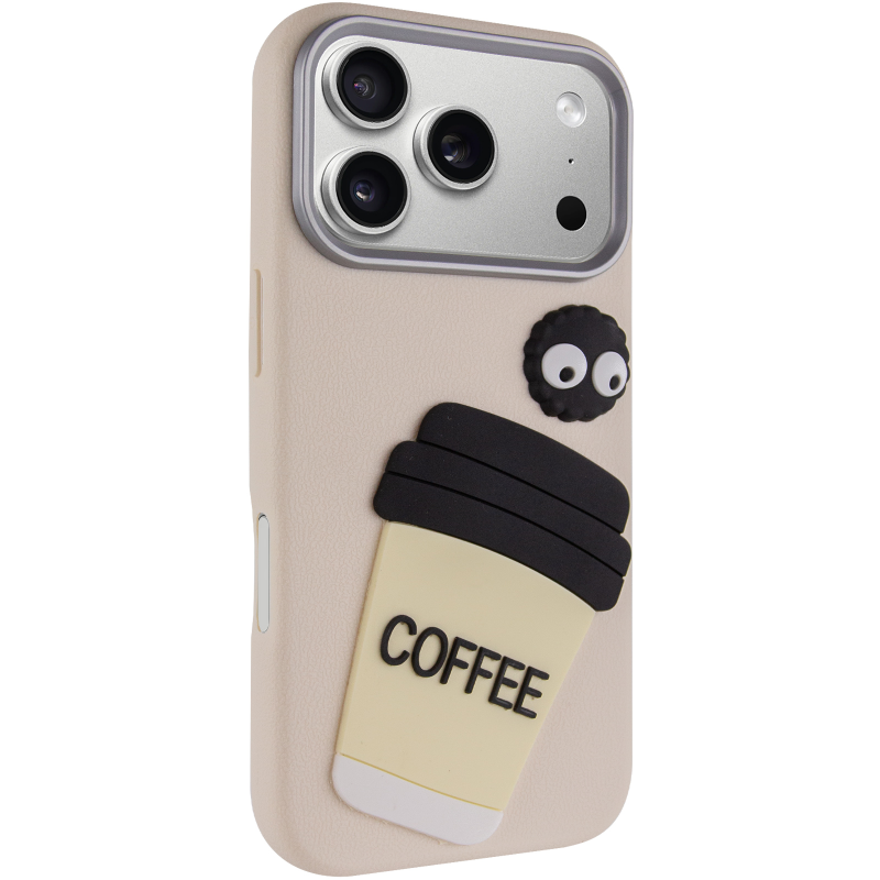 Чехол TPU Leather Toys для Apple iPhone 17 Pro Max (6.9"), Coffee / Sand, TPU, купить оптом с доставкой