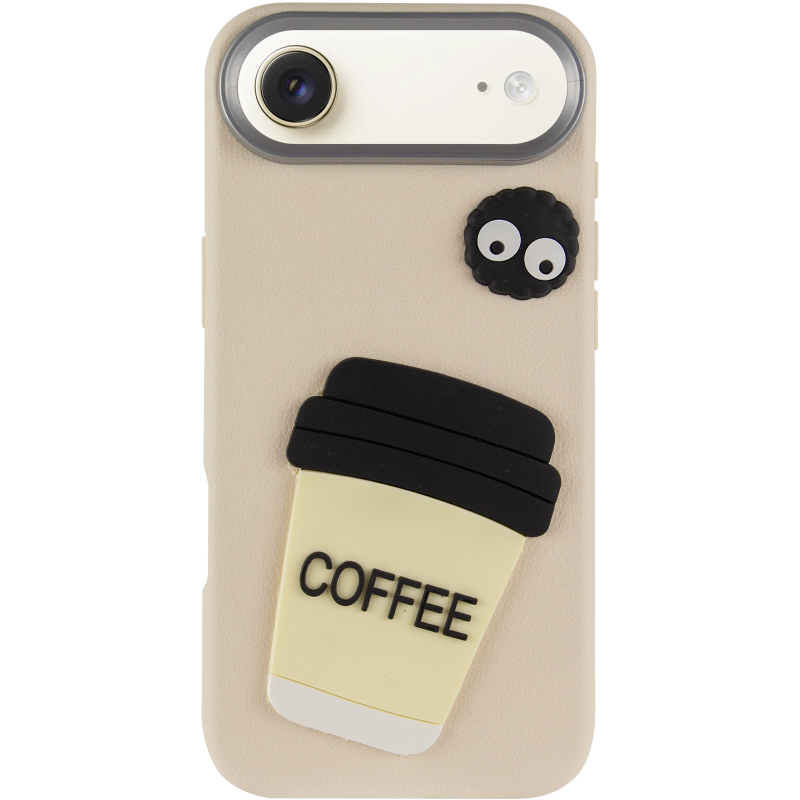 Чохол TPU Leather Toys для Apple iPhone 17 Air (6.5"), Coffee / Sand 1, Штучна шкіра, купити оптом з доставкою