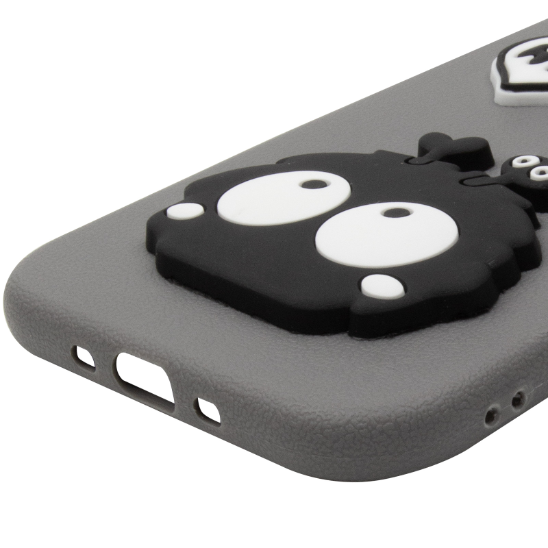 Чохол TPU Leather Toys для Apple iPhone 17 Air (6.5"), Monster / Grey 4, Штучна шкіра, купити оптом з доставкою
