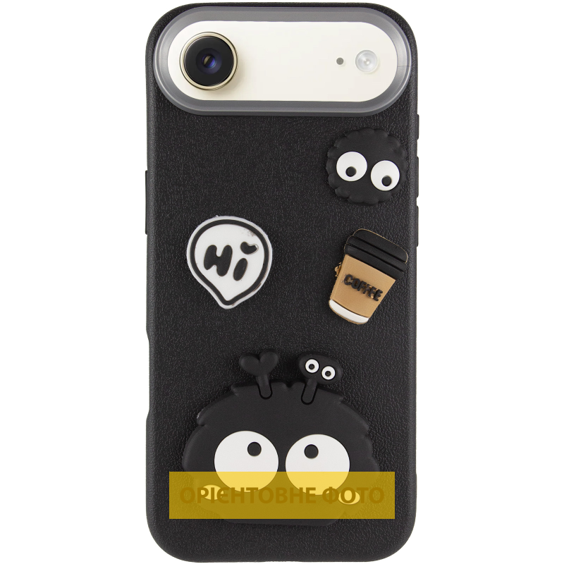 Чохол TPU Leather Toys для Apple iPhone 17 Air (6.5"), Monster / Black 1, Штучна шкіра, купити оптом з доставкою