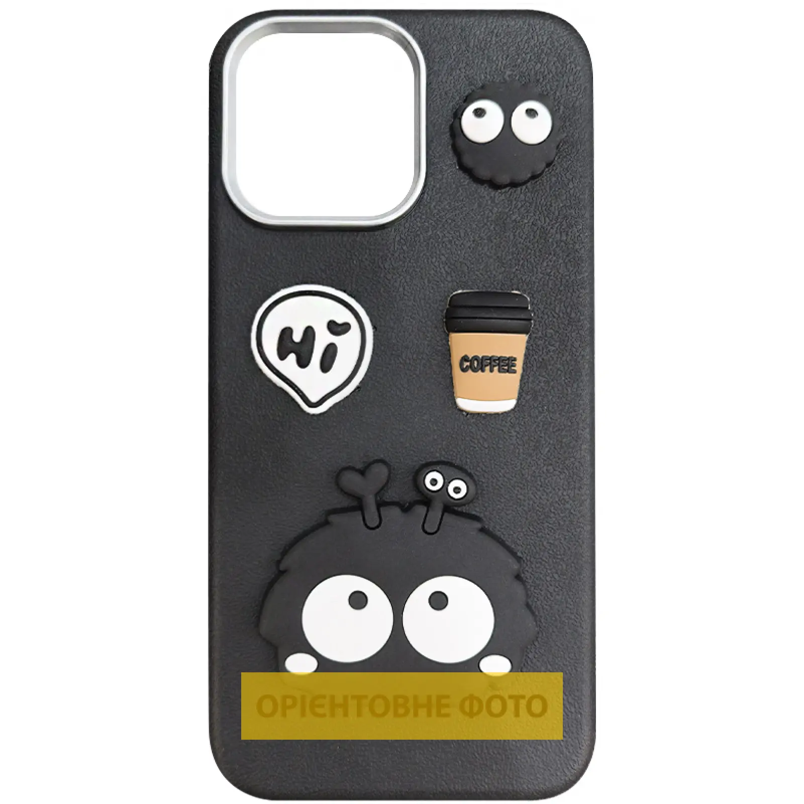Чехол TPU Leather Toys для Apple iPhone 17 Air (6.5"), Monster / Black, TPU, купить оптом с доставкой