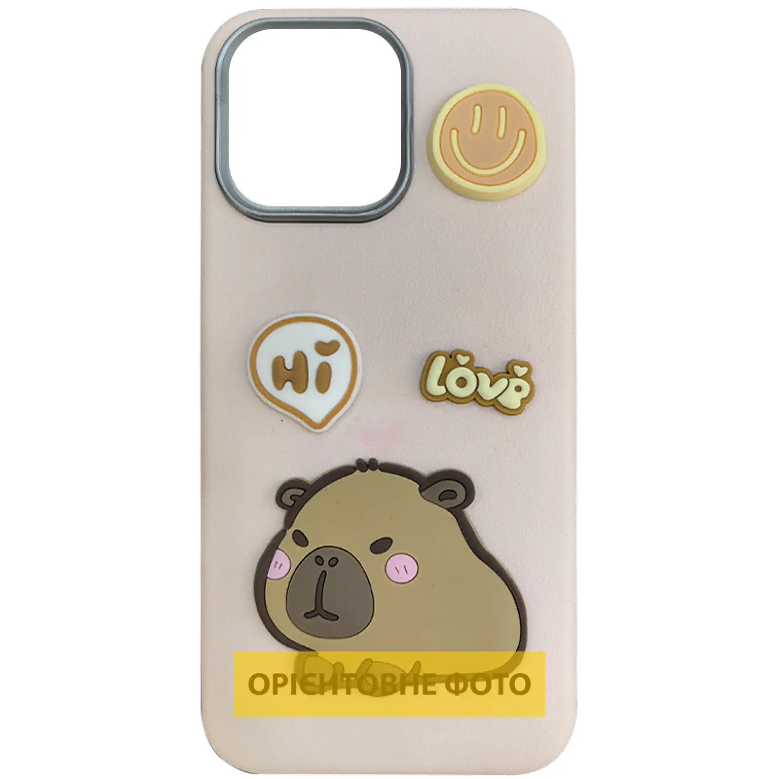 Чехол TPU Leather Toys для Apple iPhone 17 Air (6.5"), Capybara / Pink, TPU, купить оптом с доставкой