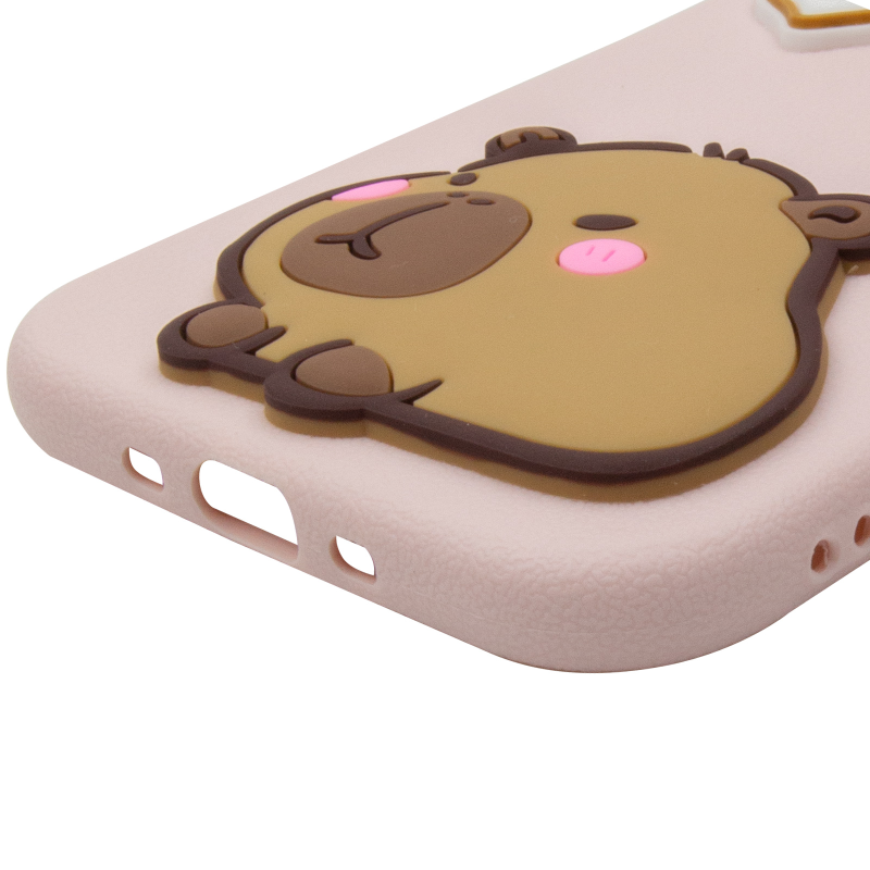 Чохол TPU Leather Toys для Apple iPhone 17 Air (6.5"), Capybara / Pink 4, Штучна шкіра, купити оптом з доставкою