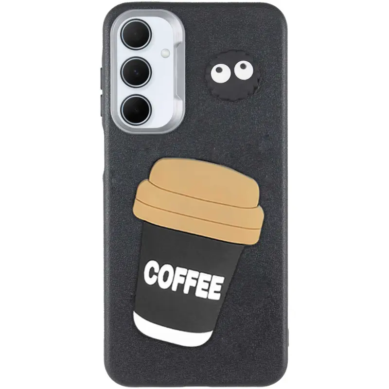 Чехол TPU Leather Toys для Samsung Galaxy S25 FE, Coffee / Black, TPU, купить оптом с доставкой