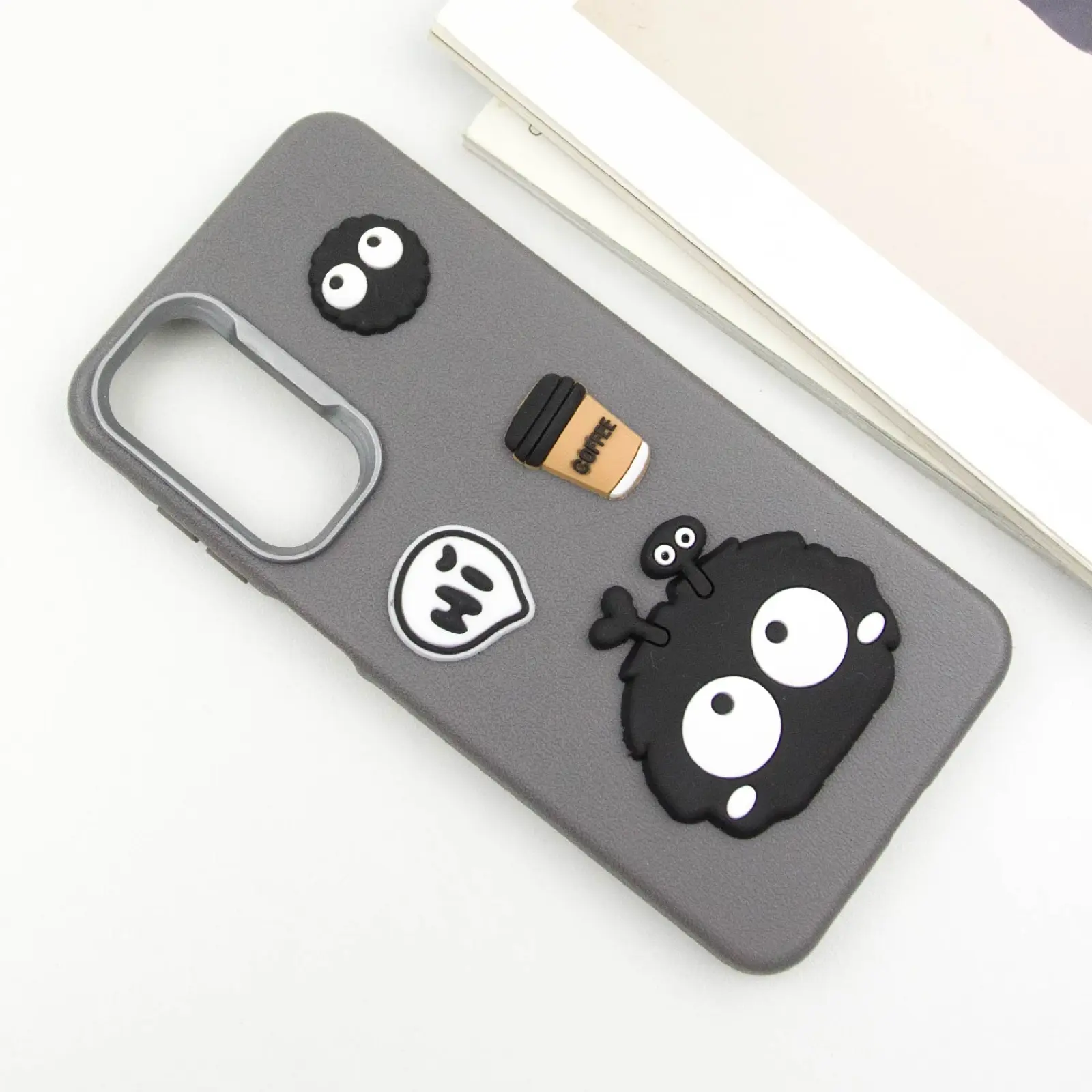Чехол TPU Leather Toys для Samsung Galaxy S25 FE, Monster / Grey 2, TPU, купить оптом с доставкой