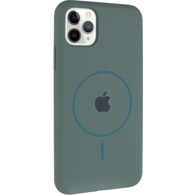 Чохол Silicone Case Full Protective (AA) with MagSafe для Apple iPhone 11 Pro Max (6.5) на малюнкі №1