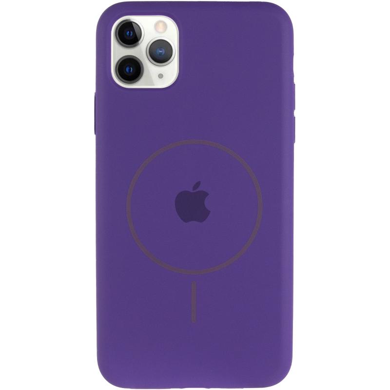 Чохол Silicone Case Full Protective (AA) with MagSafe для Apple iPhone 11 Pro Max (6.5) на малюнкі №2