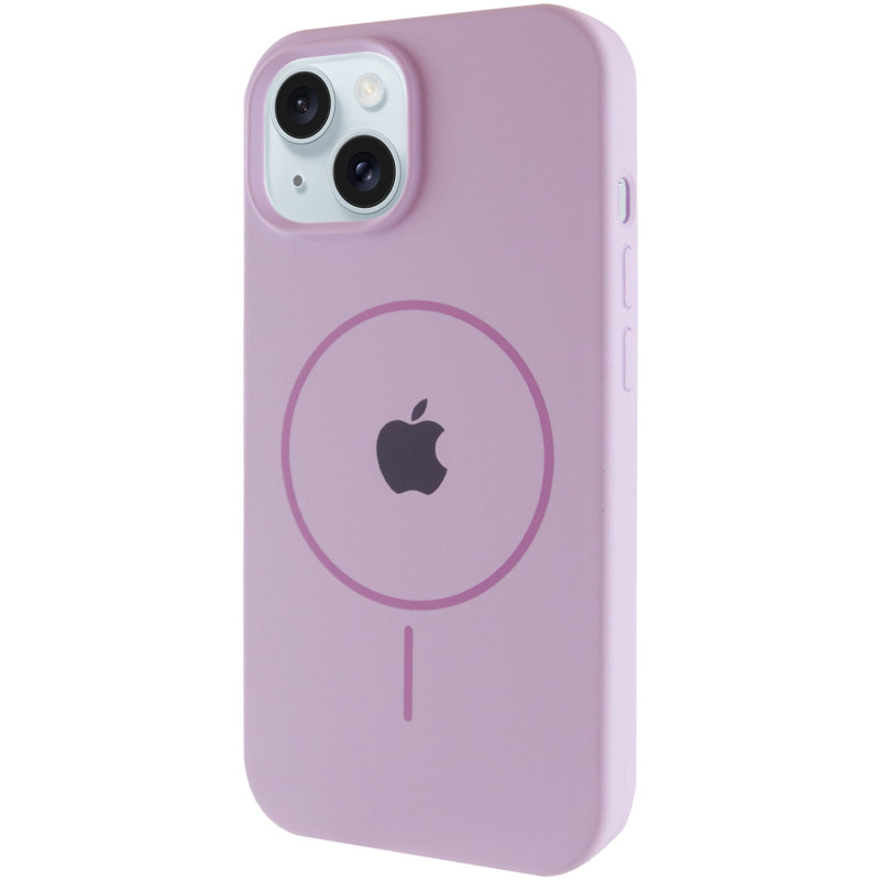 Чехол Silicone Case Full Protective (AA) with MagSafe для Apple iPhone 14 (6.1) на картинке №1