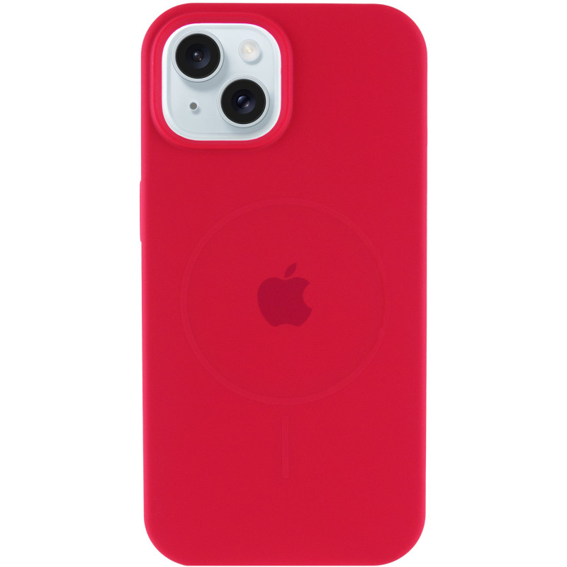 Чехол Silicone Case Full Protective (AA) with MagSafe для Apple iPhone 15 (6.1) на картинке №2