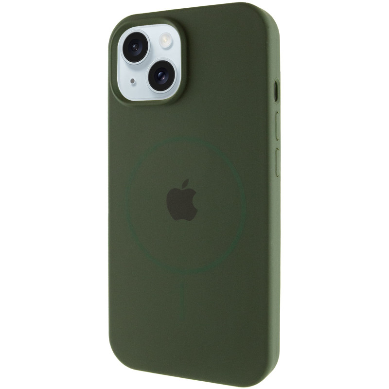 Чохол Silicone Case Full Protective (AA) with MagSafe для Apple iPhone 15 Plus (6.7) на малюнкі №1