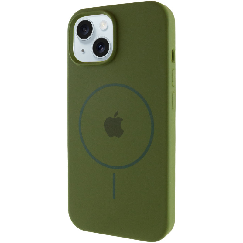 Чохол Silicone Case Full Protective (AA) with MagSafe для Apple iPhone 15 Plus (6.7) на малюнкі №1
