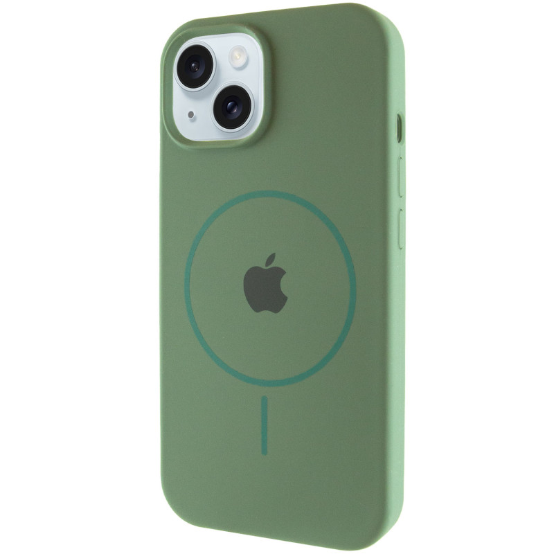 Чохол Silicone Case Full Protective (AA) with MagSafe для Apple iPhone 15 Plus (6.7) на малюнкі №1