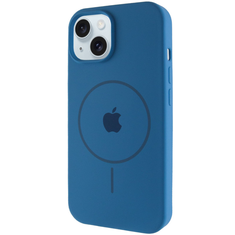Чохол Silicone Case Full Protective (AA) with MagSafe для Apple iPhone 15 Plus (6.7) на малюнкі №1