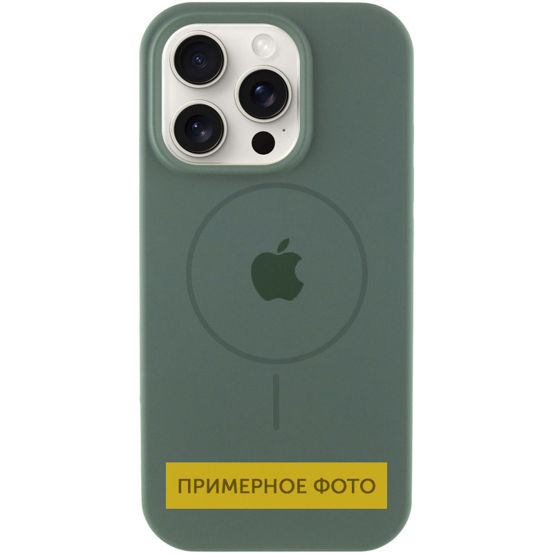 Чохол Silicone Case Full Protective (AA) with MagSafe для Apple iPhone 16 (6.1) на малюнкі №1