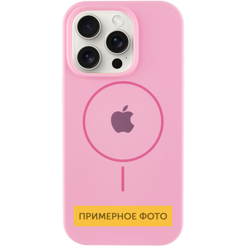 Чохол Silicone Case Full Protective (AA) with MagSafe для Apple iPhone 16 (6.1) на малюнкі №1