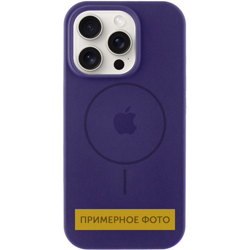 Чохол Silicone Case Full Protective (AA) with MagSafe для Apple iPhone 16 (6.1) на малюнкі №1