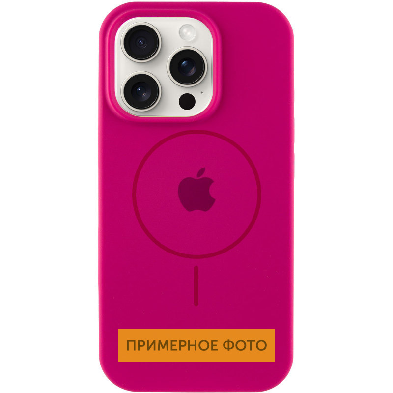 Чохол Silicone Case Full Protective (AA) with MagSafe для Apple iPhone 16 Plus (6.7) на малюнкі №1