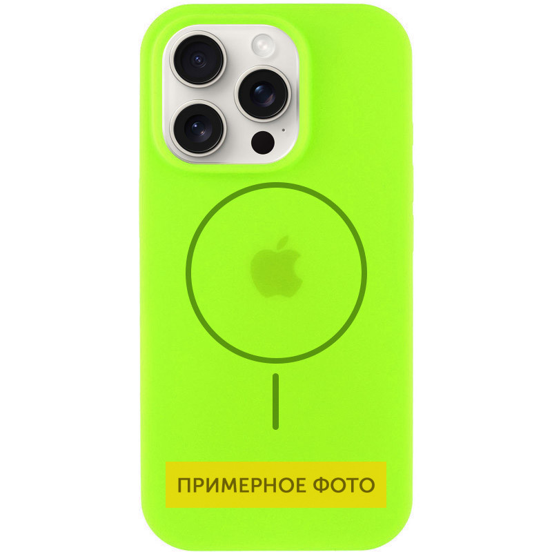 Чохол Silicone Case Full Protective (AA) with MagSafe для Apple iPhone 16 Plus (6.7) на малюнкі №1