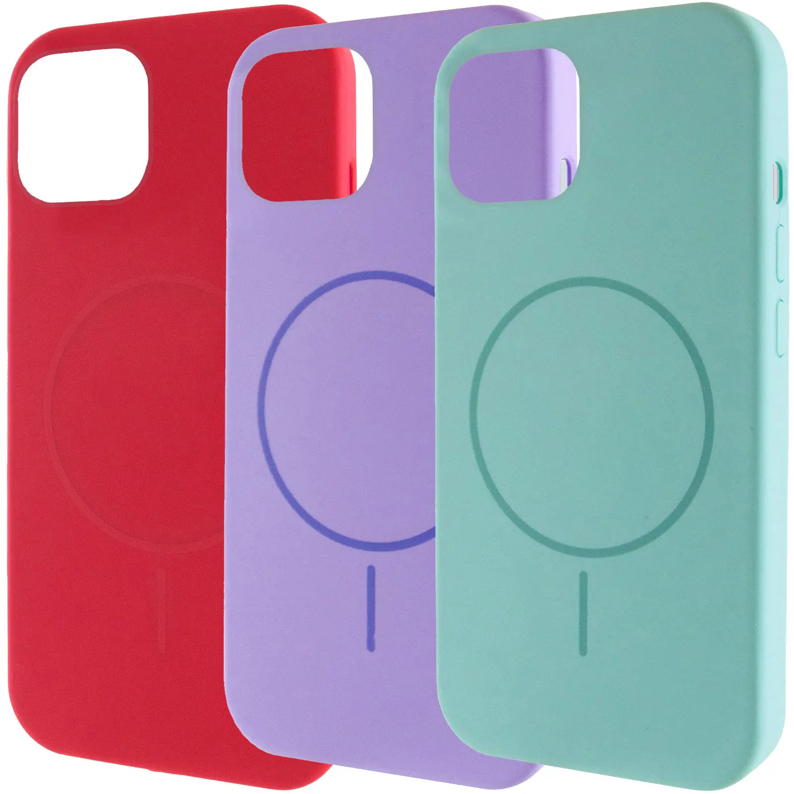 Чехол Silicone Case Full Protective (AA) NO LOGO with MagSafe для Apple iPhone 11 (6.1"), Силикон, купить оптом с доставкой