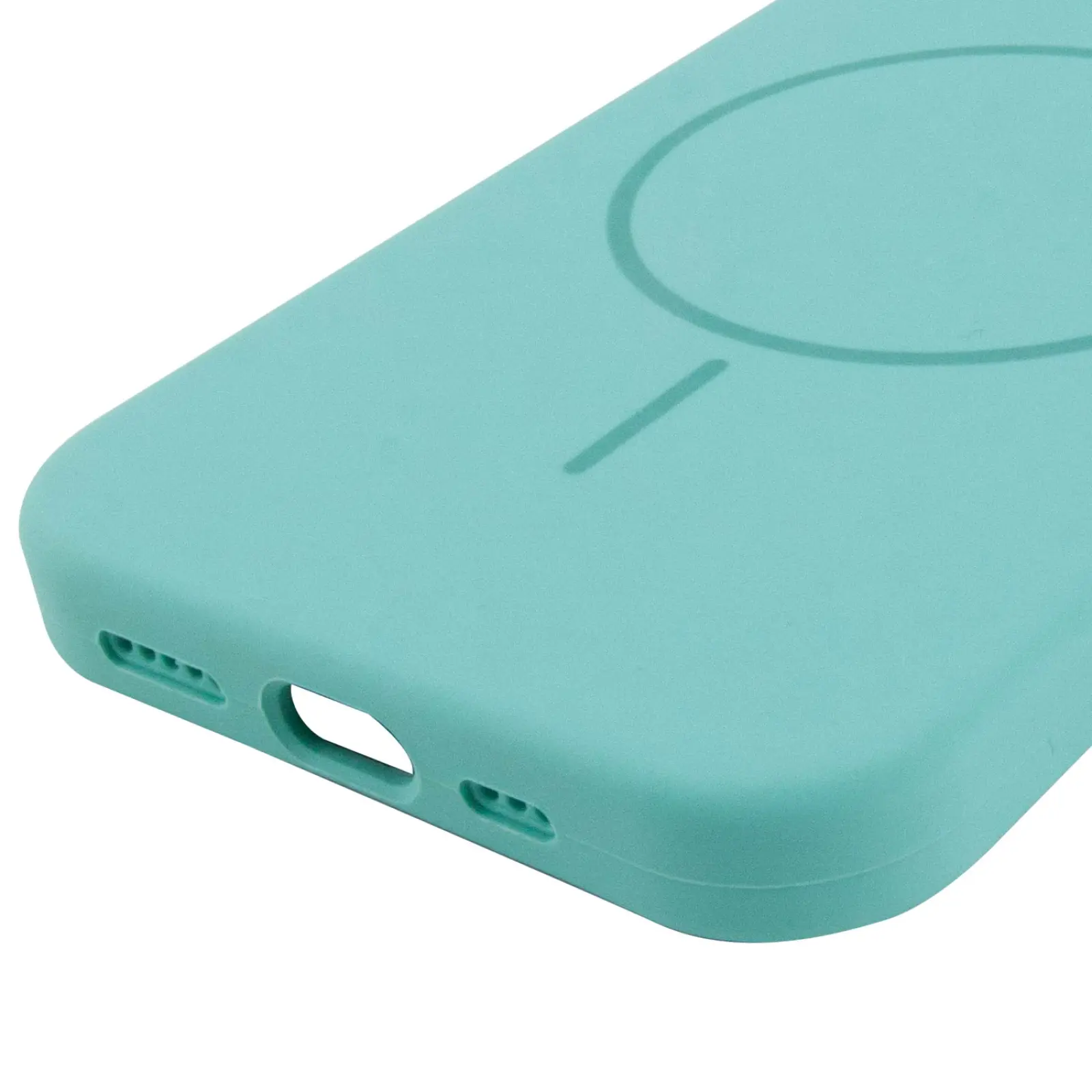Чехол Silicone Case Full Protective (AA) NO LOGO with MagSafe для Apple iPhone 11 (6.1"), Бирюзовый / Marine Green 4, Силикон, купить оптом с доставкой