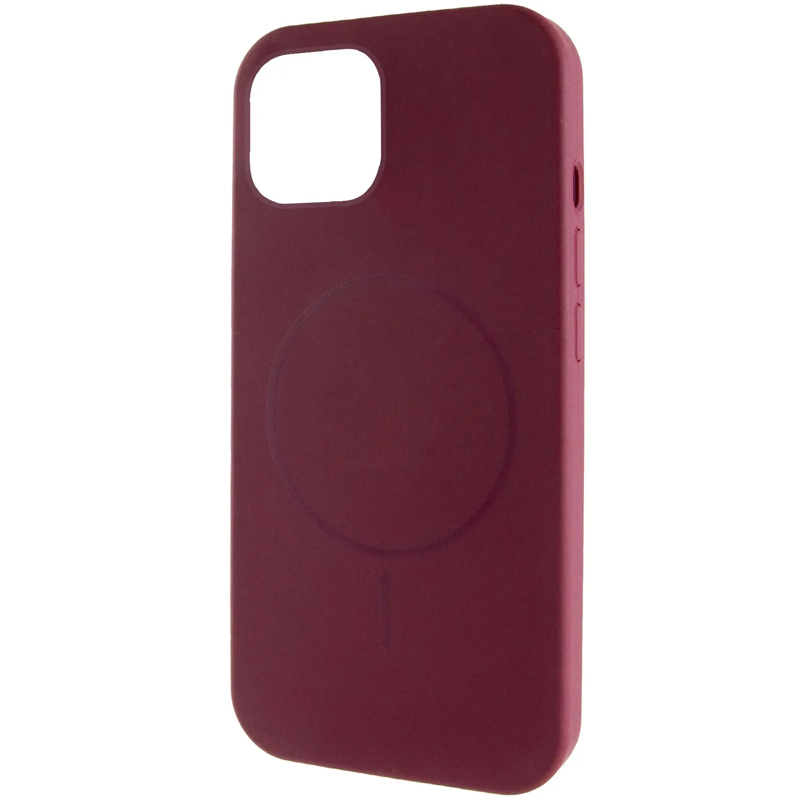 Чехол Silicone Case Full Protective (AA) NO LOGO with MagSafe для Apple iPhone 11 (6.1"), Бордовый / Plum, Силикон, купить оптом с доставкой