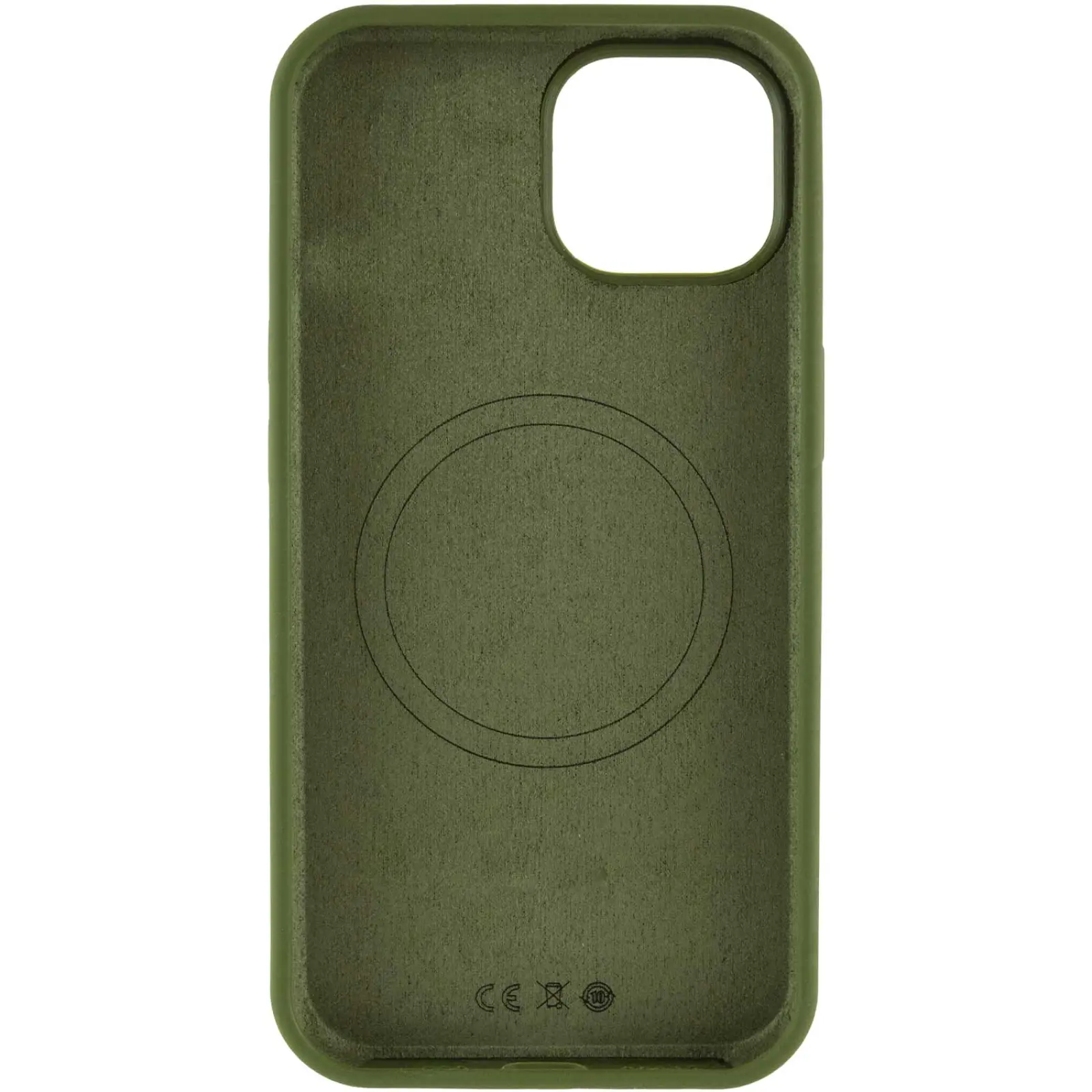 Чехол Silicone Case Full Protective (AA) NO LOGO with MagSafe для Apple iPhone 11 (6.1"), Зеленый / Dark Olive 2, Силикон, купить оптом с доставкой