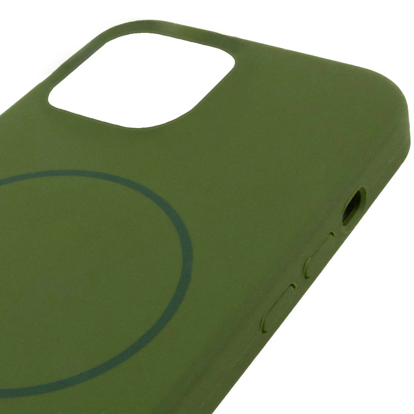 Чехол Silicone Case Full Protective (AA) NO LOGO with MagSafe для Apple iPhone 11 (6.1"), Зеленый / Dark Olive 3, Силикон, купить оптом с доставкой