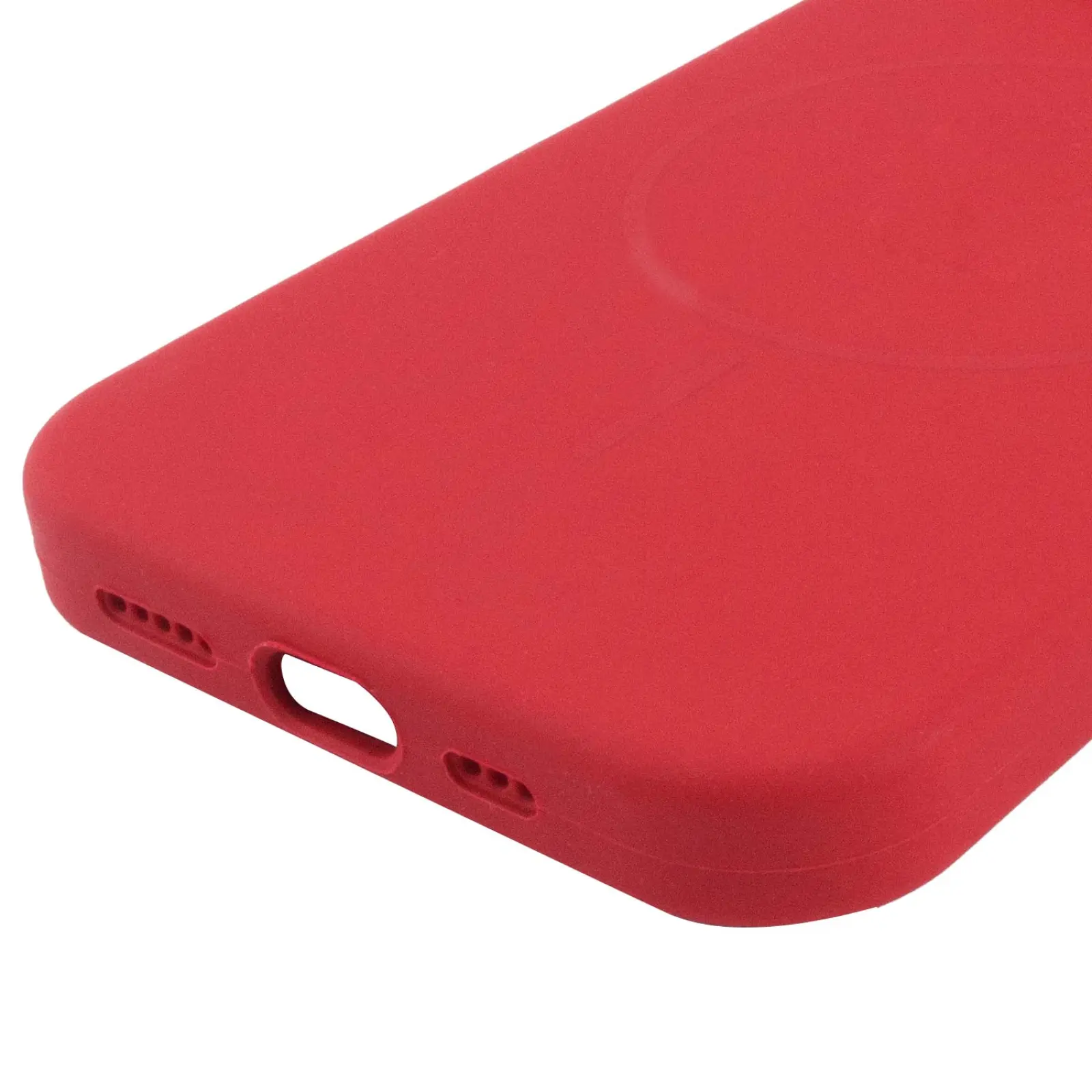 Чехол Silicone Case Full Protective (AA) NO LOGO with MagSafe для Apple iPhone 11 (6.1"), Красный / Deep Red 4, Силикон, купить оптом с доставкой