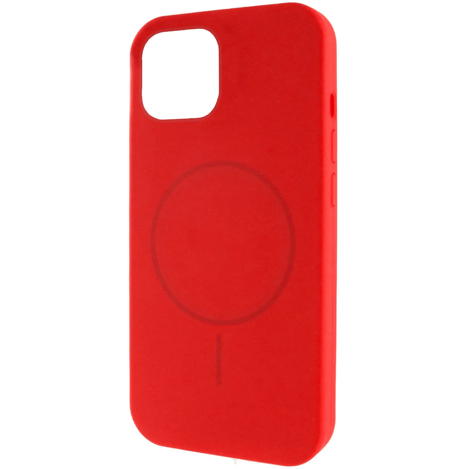 Чехол Silicone Case Full Protective (AA) NO LOGO with MagSafe для Apple iPhone 11 (6.1"), Красный / Red, Силикон, купить оптом с доставкой