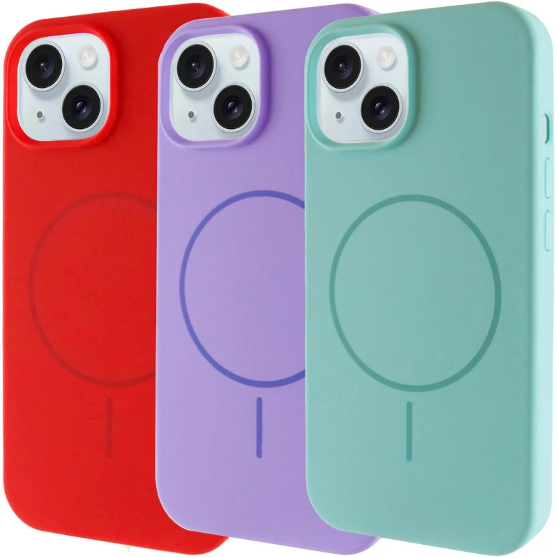Чехол Silk Full Protective (AA) NO LOGO with Magnetic Fit для Apple iPhone 13 (6.1"), Силикон, купить оптом с доставкой