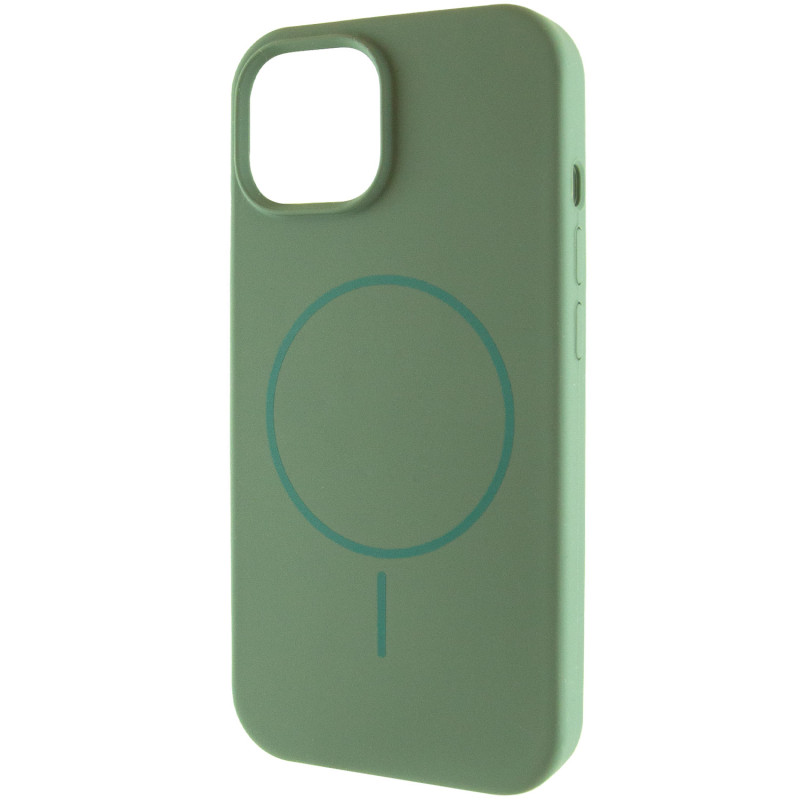 Чохол Silicone Case Full Protective (AA) NO LOGO with MagSafe для Apple iPhone 15 (6.1) на малюнкі №1