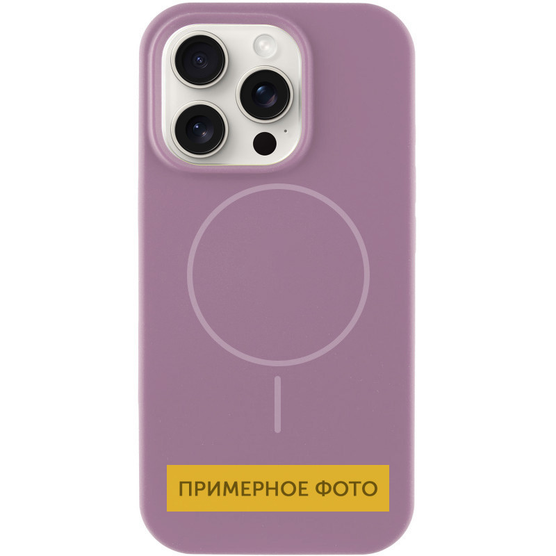 Чехол Silicone Case Full Protective (AA) NO LOGO with MagSafe для Apple iPhone 16 (6.1) на картинке №1