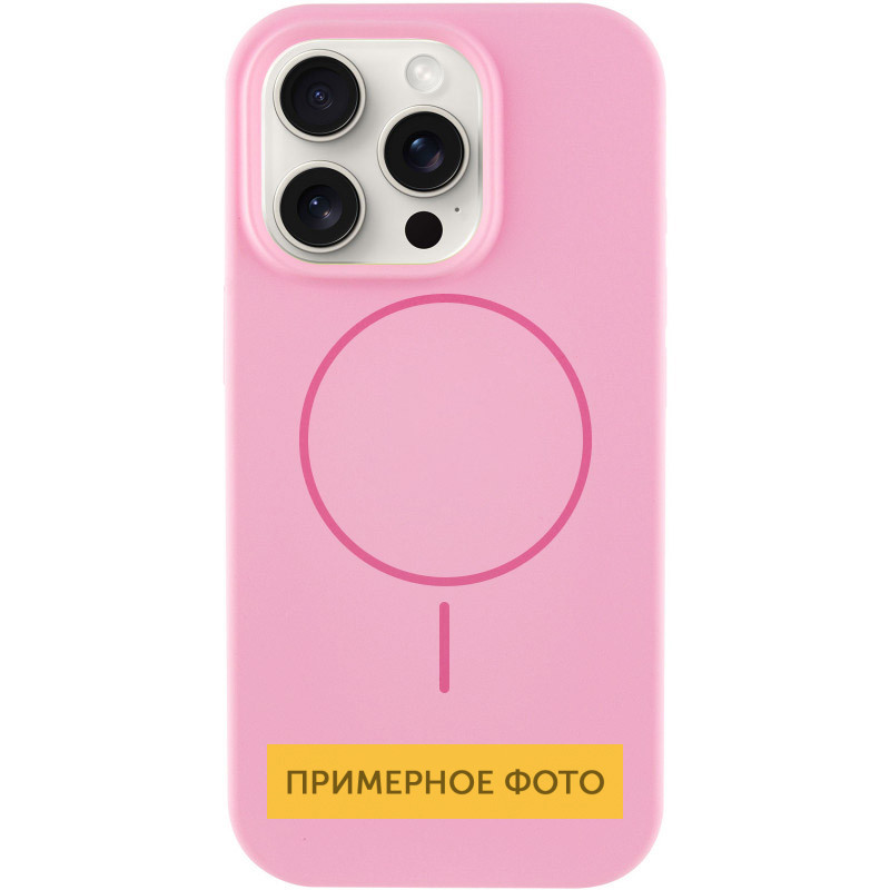 Чехол Silicone Case Full Protective (AA) NO LOGO with MagSafe для Apple iPhone 16 (6.1) на картинке №1