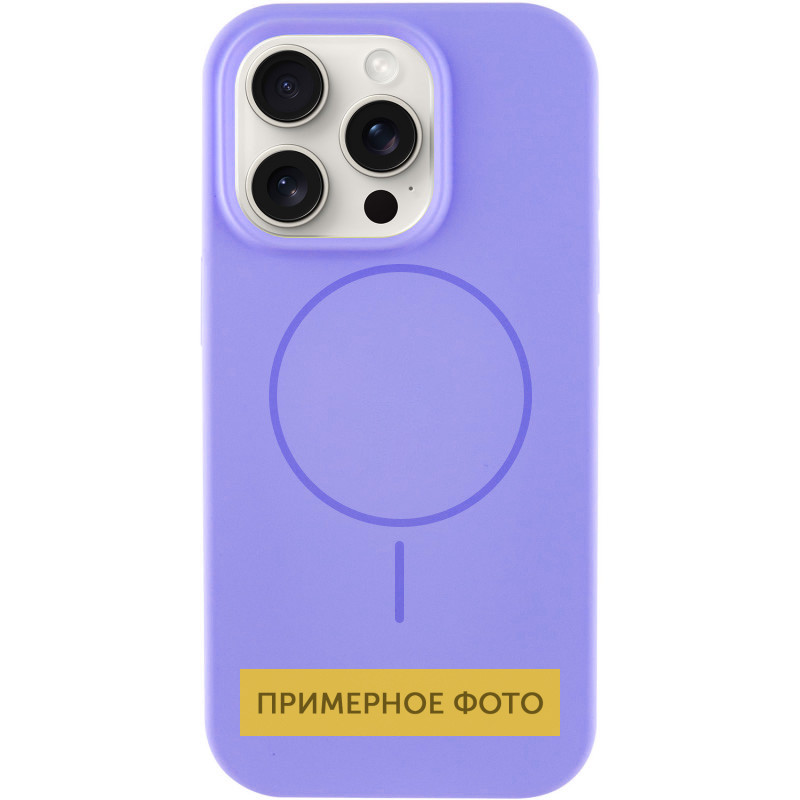 Чехол Silicone Case Full Protective (AA) NO LOGO with MagSafe для Apple iPhone 16 (6.1) на картинке №1