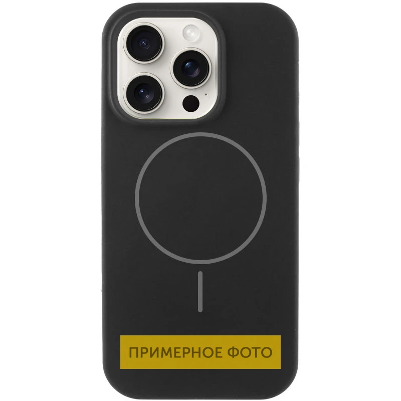 Чехол Silk Full Protective (AA) NO LOGO with Magnetic Fit для Apple iPhone 16 (6.1"), Черный / Black, Силикон, купить оптом с доставкой