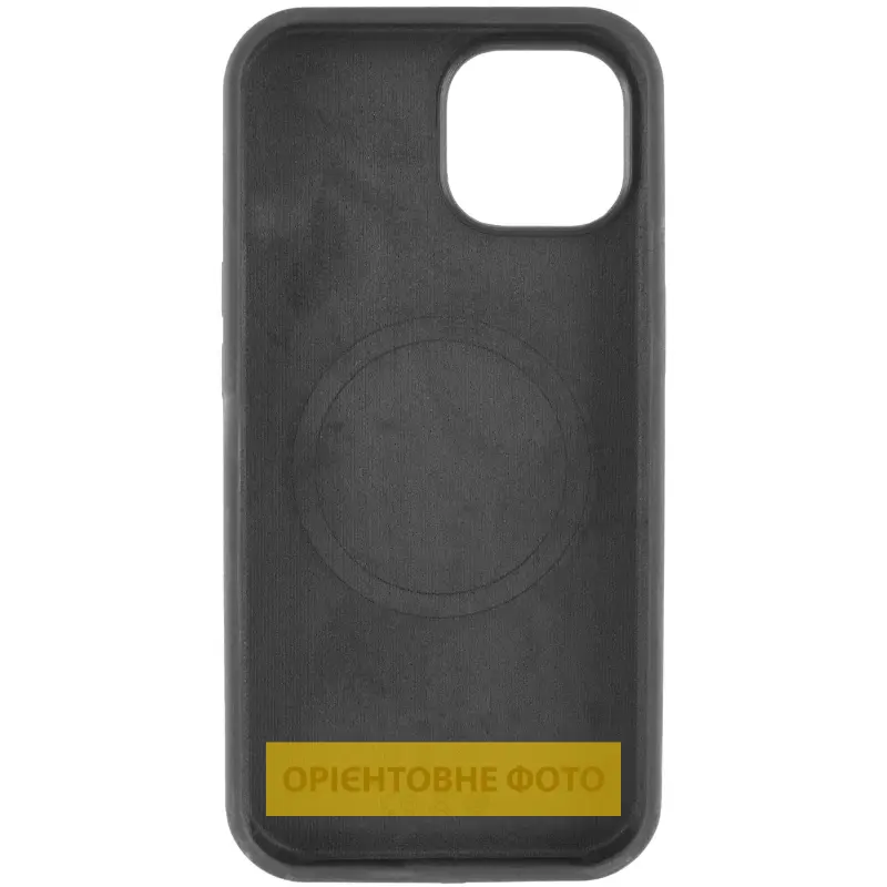 Чехол Silk Full Protective (AA) NO LOGO with Magnetic Fit для Apple iPhone 17 (6.3"), Черный / Black 1, Силикон, купить оптом с доставкой