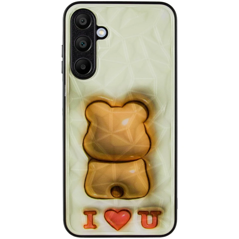 TPU+PC чехол Prisma Fluffie для Samsung Galaxy A15 4G/5G, Bear 1, TPU+PC, купить оптом с доставкой