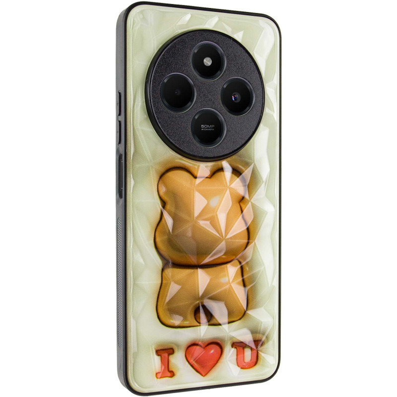 TPU+PC чехол Prisma Fluffie Full Camera для Xiaomi Redmi 14C / Poco C75 с креативным принтом на картинке №1