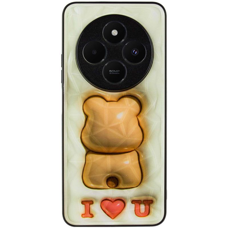 TPU+PC чехол Prisma Fluffie Full Camera для Xiaomi Redmi 14C / Poco C75 с креативным принтом на картинке №2